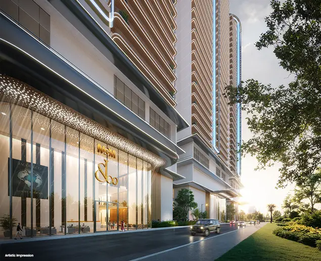 M3M Jacob & Co Residences — street-level entrance
