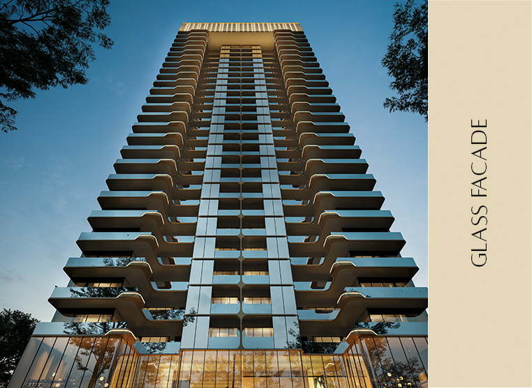 Smart World Suites by Elie Saab, Sector 98 Noida — glass facade tower render