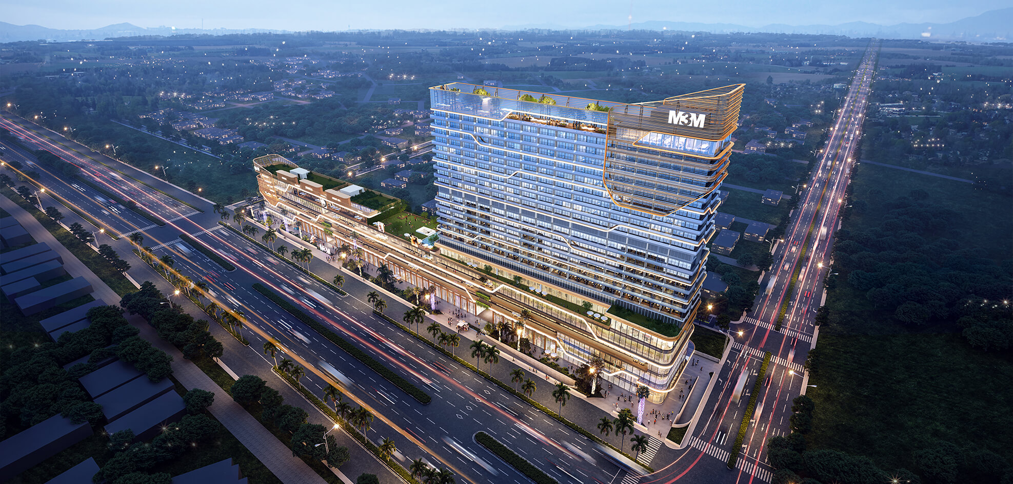 M3M The Line, Sector 72 Noida — tower render